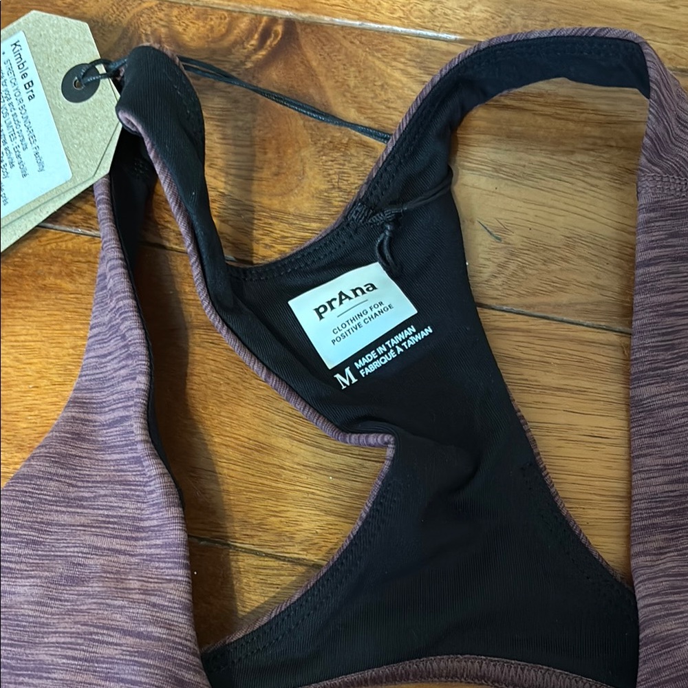 Prana Kimble Bra - Flannel Heather Sports Bra - Picture 5 of 10